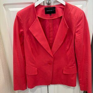 Lafayette 148 Coral Cotton Blazer